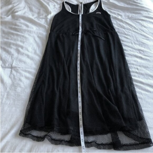 𝅺HUNTER Mesh Midi Dress With Drawstring Waist L/XL - Picture 4 of 7